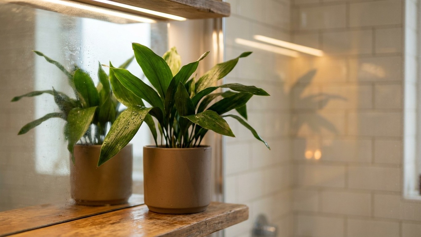 3 Plants That Actually Thrive in Windowless Bathrooms (No More Plant Graveyard)