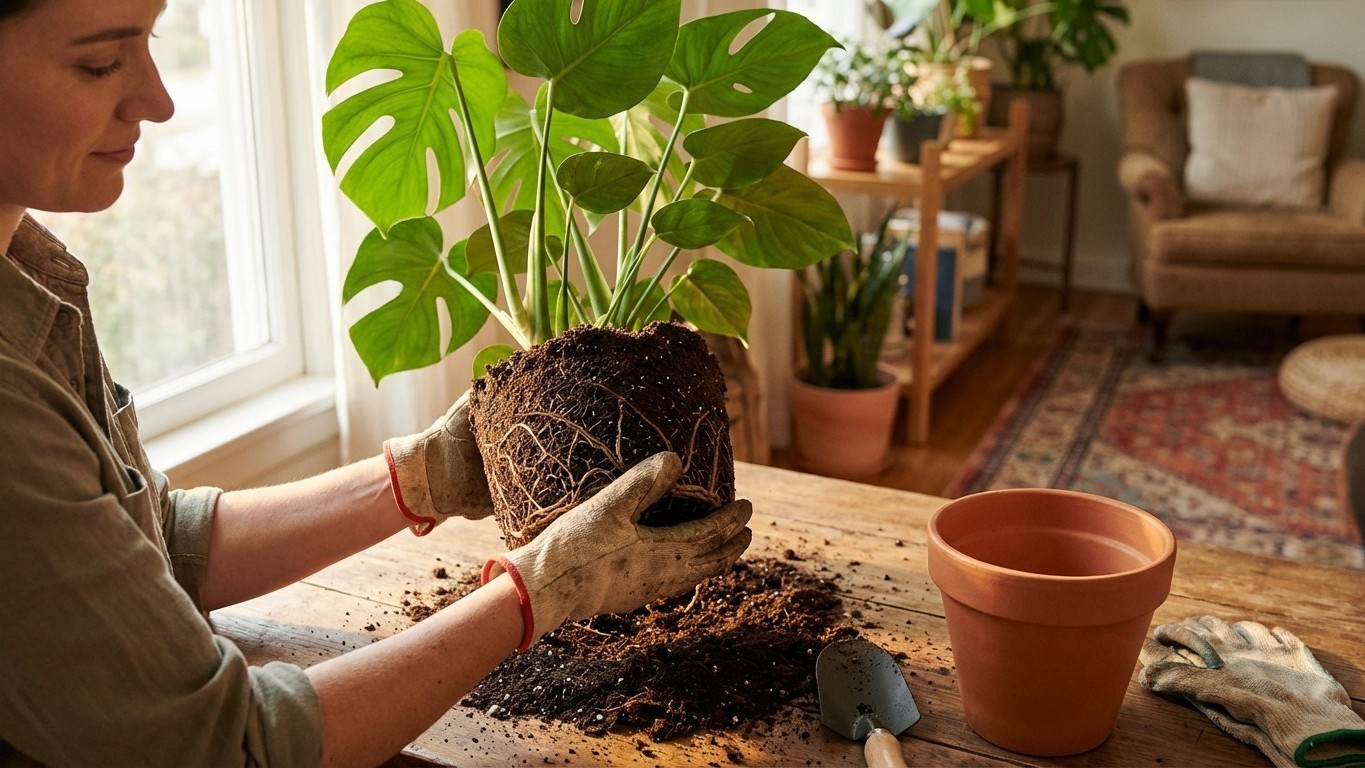 Comment rempoter une plante d’intérieur : étapes, erreurs fréquentes et astuces