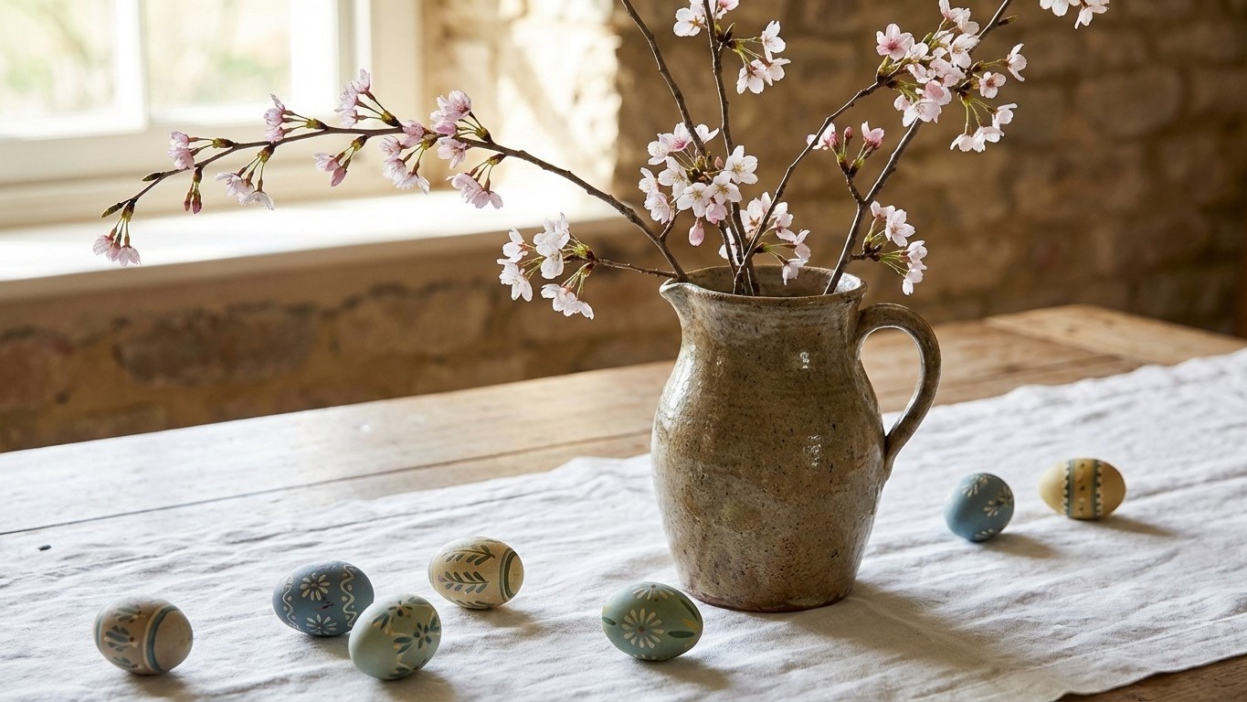Easter Table Centerpiece Ideas: Creative Arrangements of Eggs, Branches & Spring Blooms