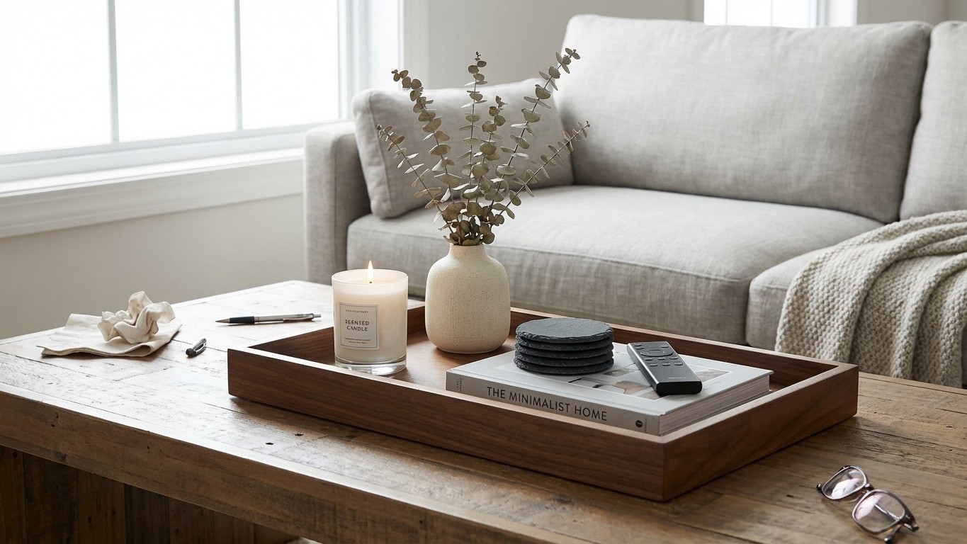 How a Simple Tray Transformed My Coffee Table and Mindset
