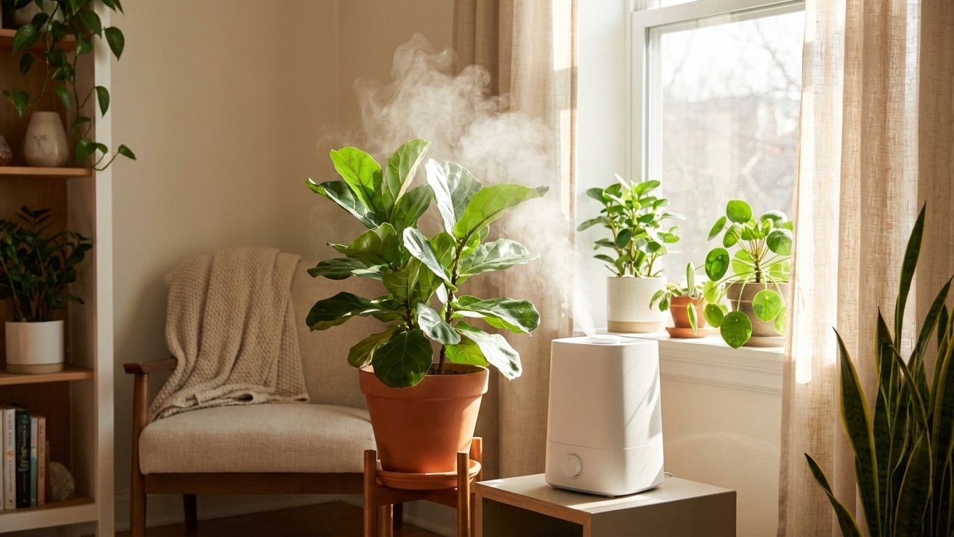 Humidité idéale pour les plantes d’intérieur : niveaux, symptômes et solutions