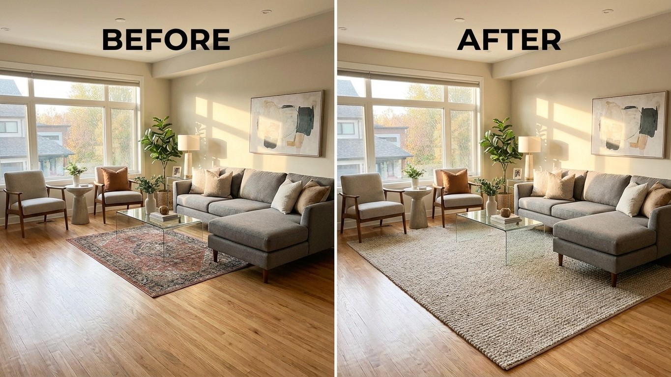 I measured my rug wrong for years until a decorator showed me this simple ratio