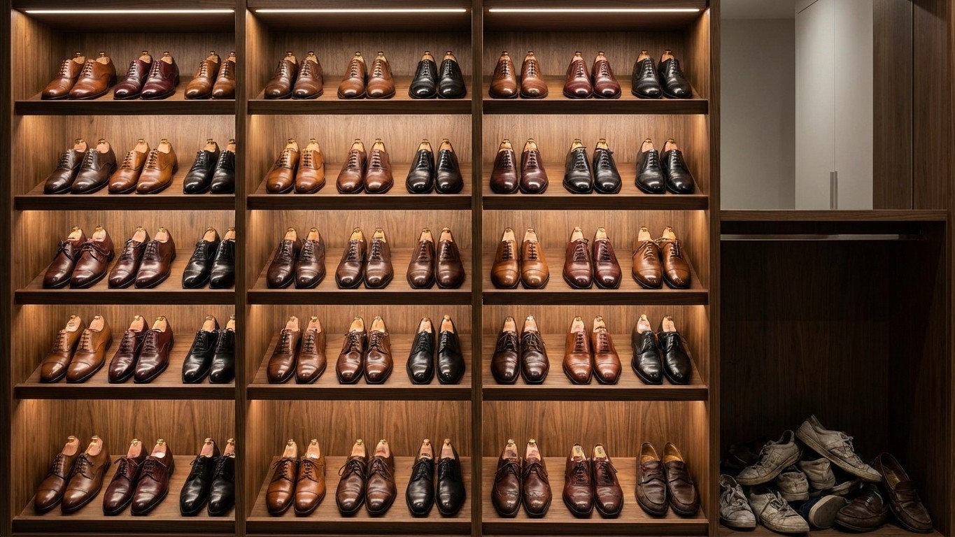 I stopped stacking my shoes in the closet after learning what it does to the leather