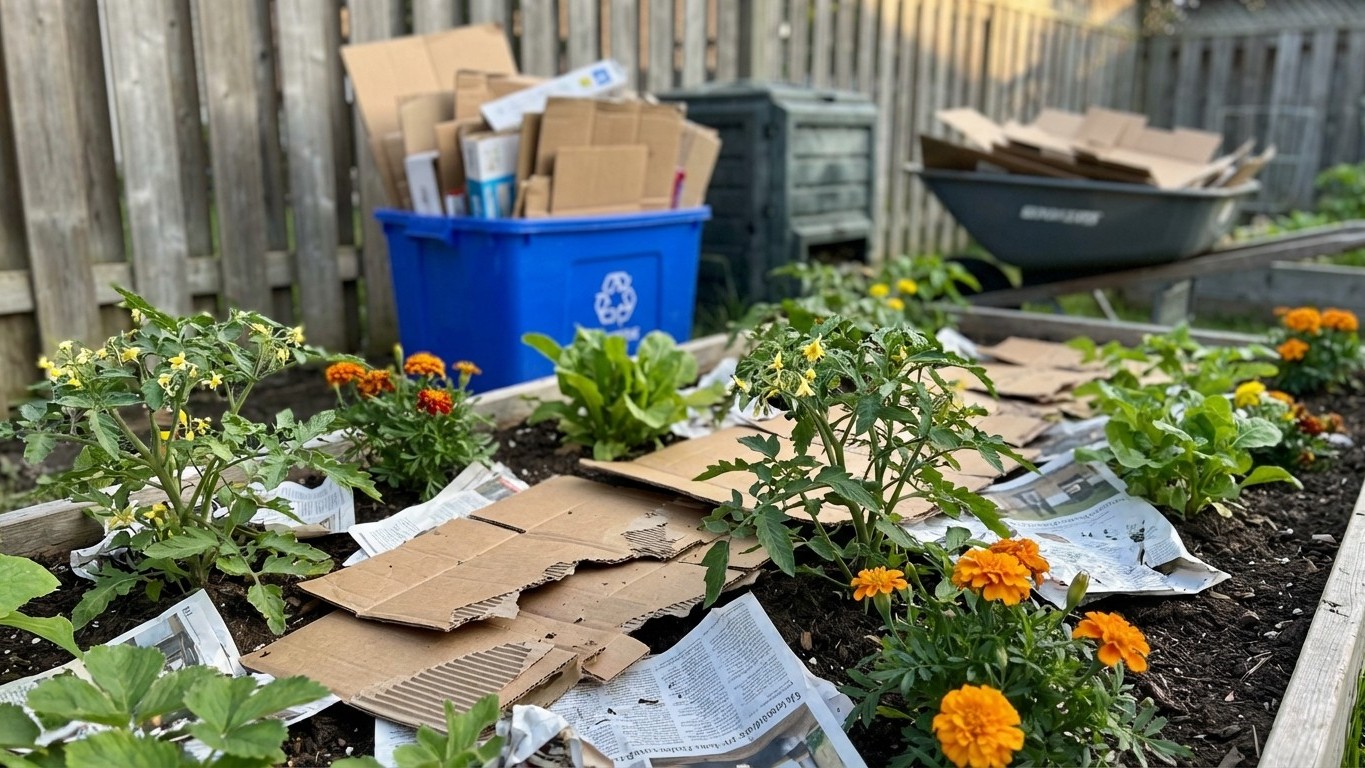 I've been buying mulch for years: turns out my recycling bin had the answer all along