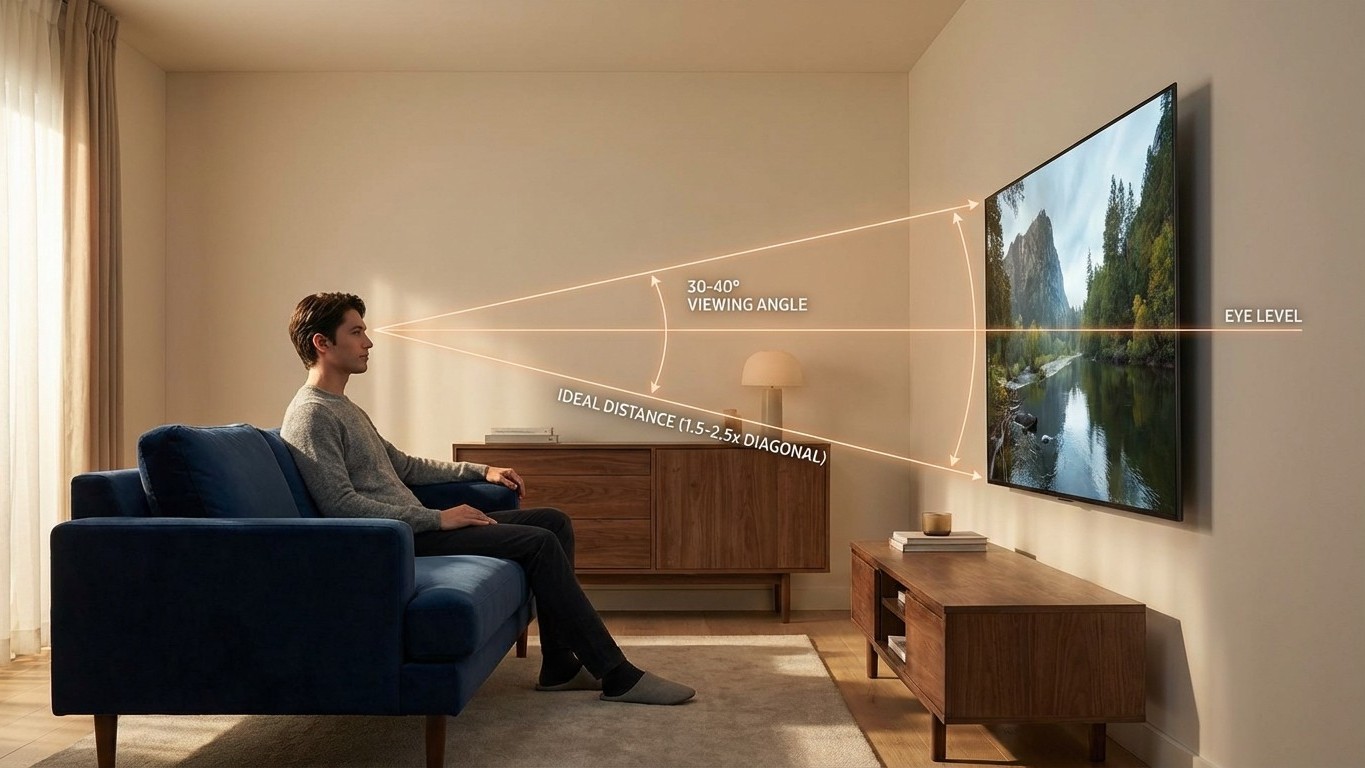 I've been positioning my TV wrong for years: the two measurements that change everything
