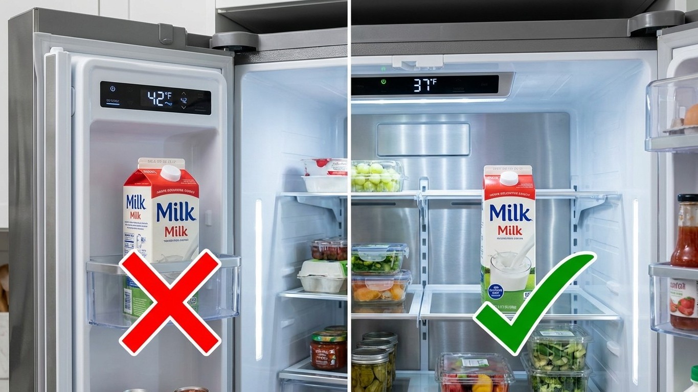 I've Been Storing Milk on the Fridge Door My Whole Life: Turns Out It's the Worst Spot