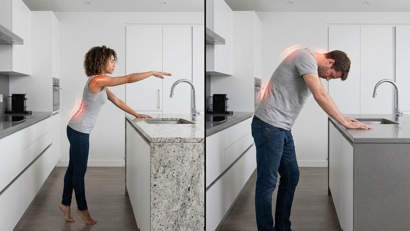 Installers Won't Tell You This: Why Standard Counter Height Is Ergonomically Wrong for 70% of People