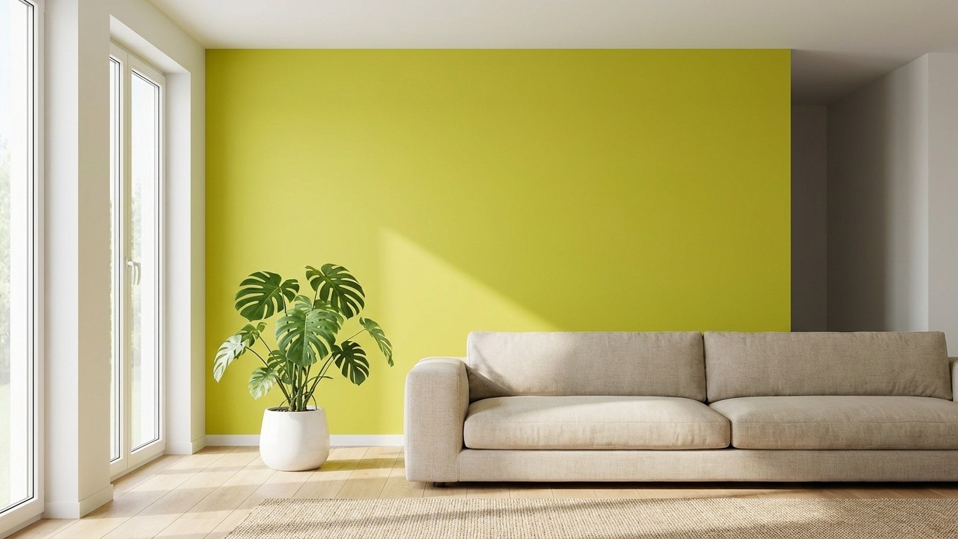 Say Goodbye to White Walls: Chartreuse is the Must-Have Living Room Color of 2026