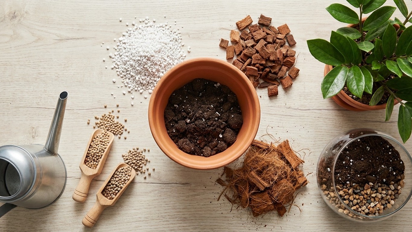 Substrat, pots et engrais : réussir le rempotage et le drainage des plantes d’intérieur