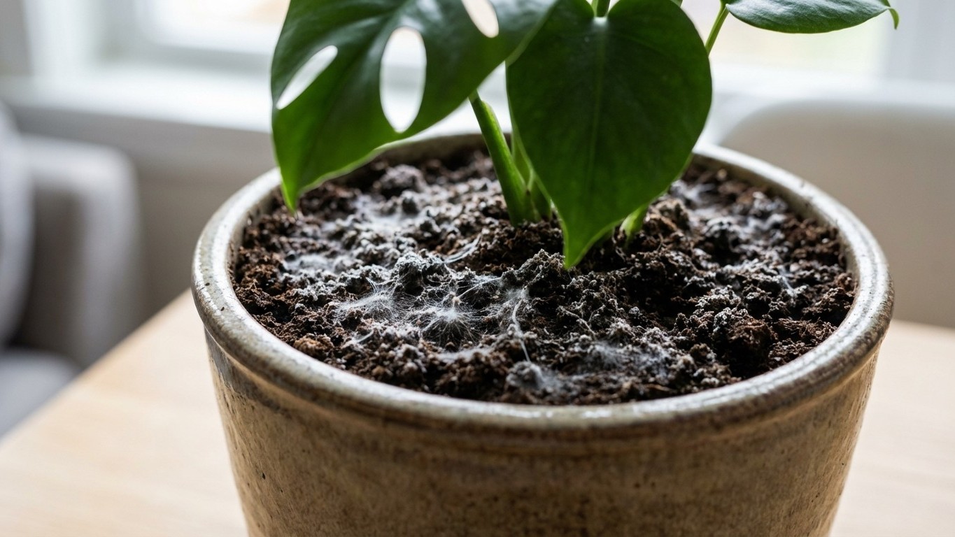 That White Fuzz on Your Plant Soil Isn't Mold — It's a Warning Sign of Something Worse