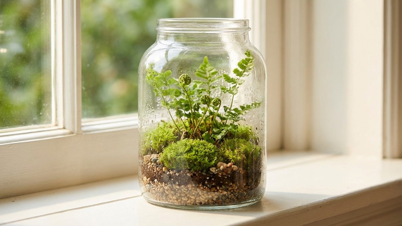 The Self-Watering Jar: How I Built a Terrarium That Hasn't Needed Water in 6 Months