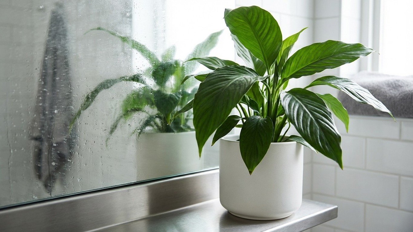 These 3 Houseplants Quietly Fixed Years of Bathroom Dampness (Without an Electrician)