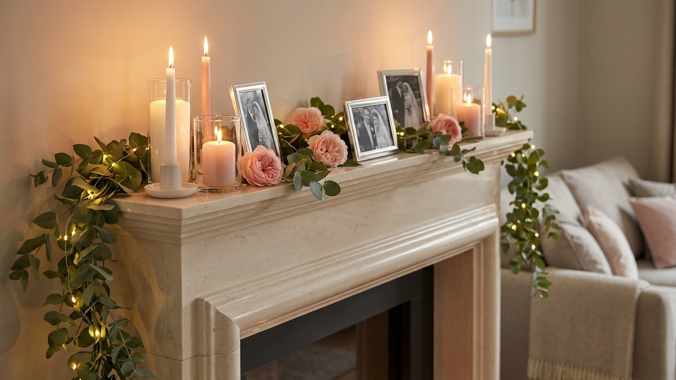 Valentine's Day Mantel Magic: How to Layer Candles, Garlands and Personal Touches Like a Pro