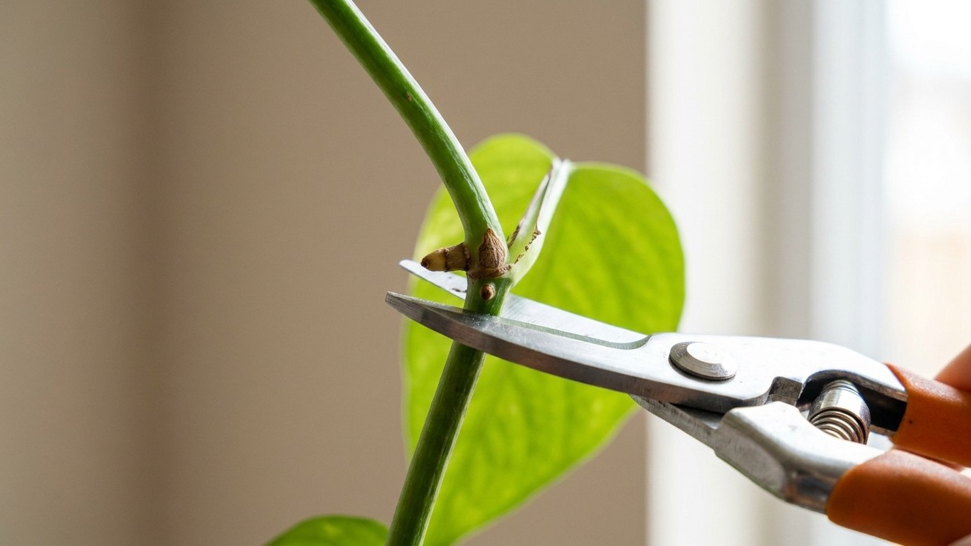 Cut at the Node, Not Above It: The Pothos Pruning Secret That Finally Makes Plants Branch