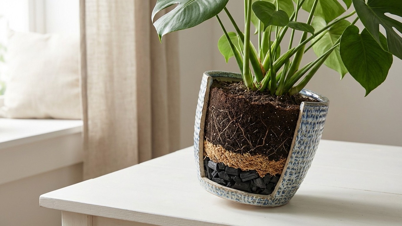 Stop Killing Your Houseplants: The Hidden Drainage Layer That Saves Lives