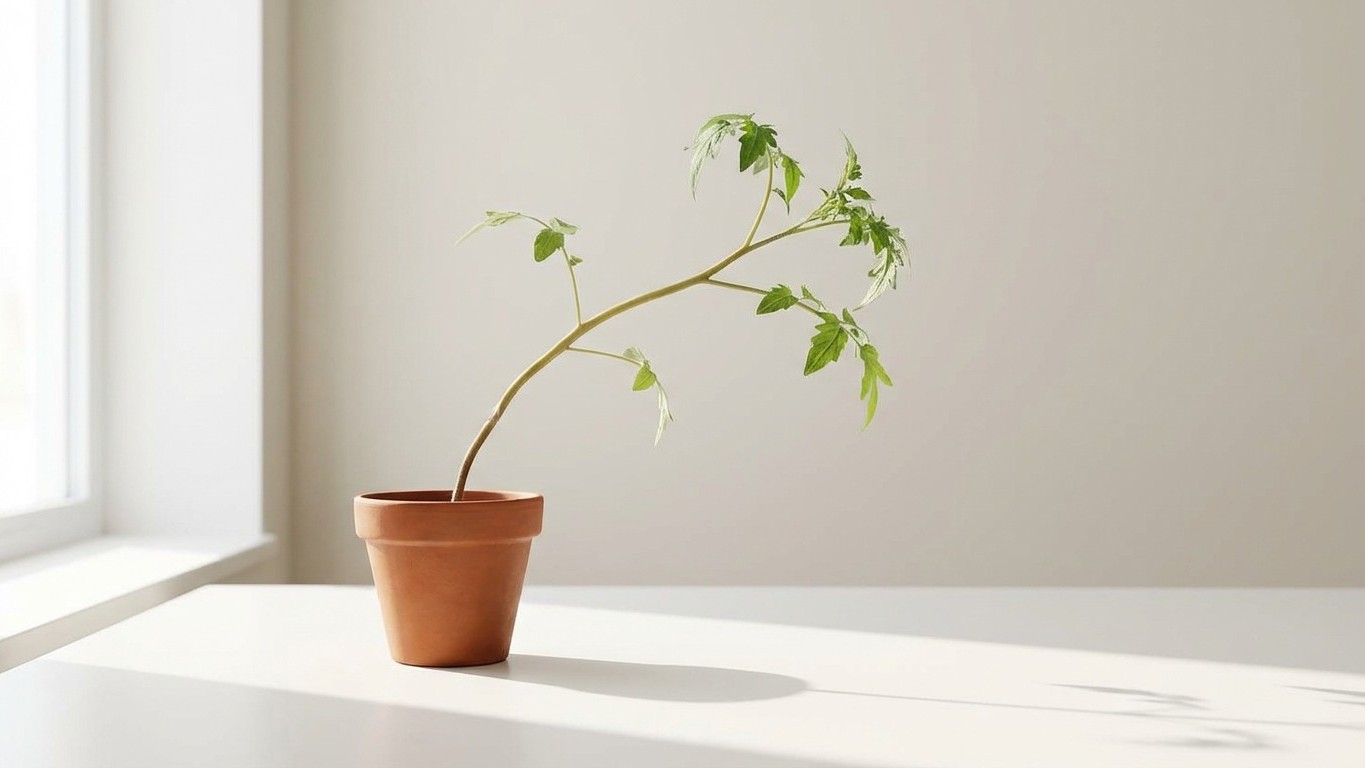 Why Your Indoor Tomato Is Leaning and How to Fix It: The Light Angle Most Gardeners Ignore
