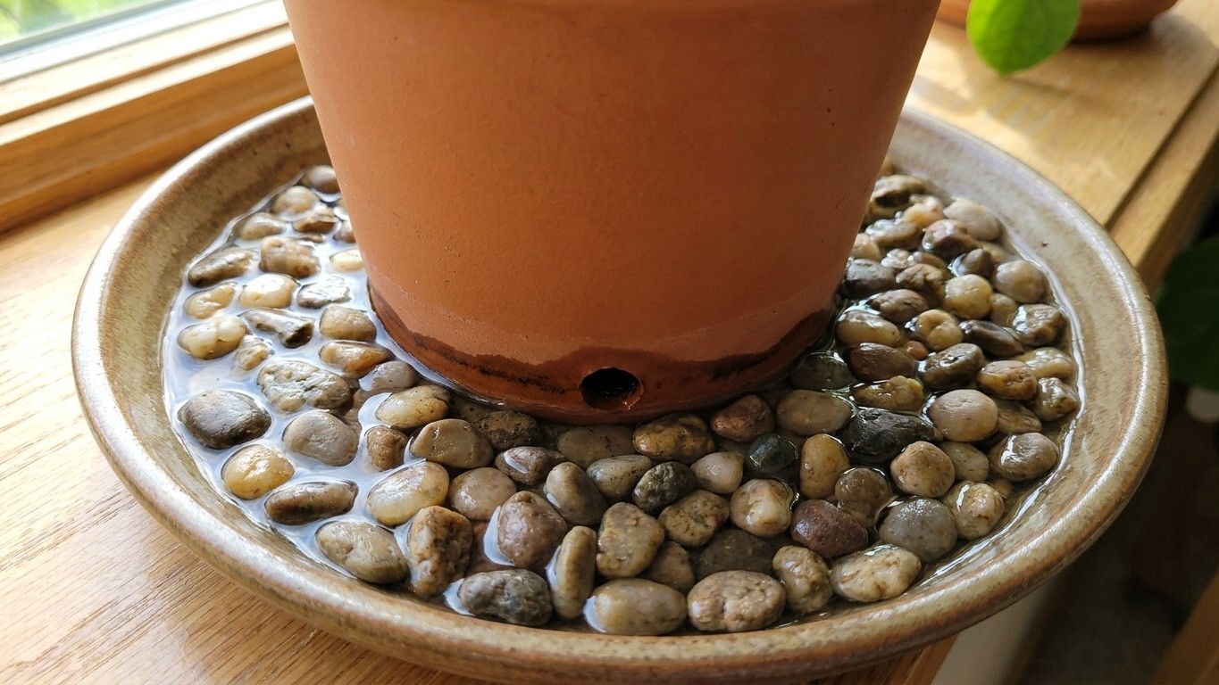 Why Your Pebble Tray Is Killing Your Plant's Roots (And How to Fix It)