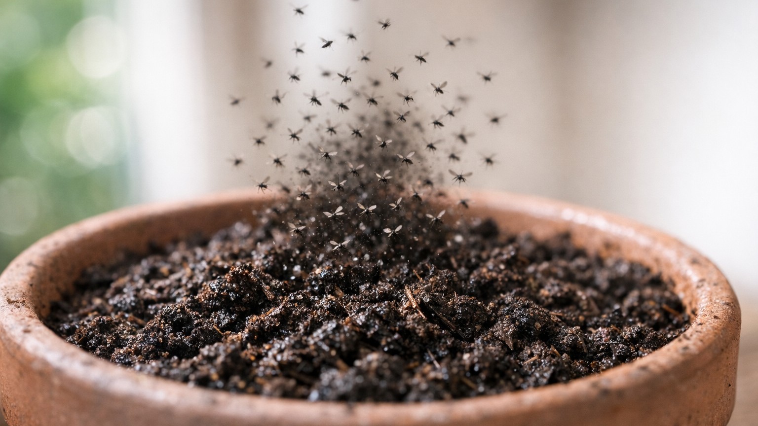 Why Your Damp Potting Mix Is a Gnat Nursery: The Watering Mistake That Signals Bigger Problems
