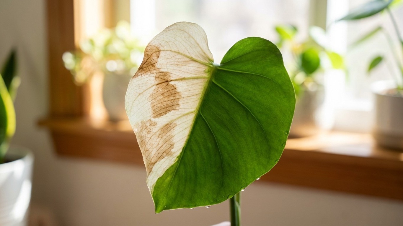 Brown Patches on Your Monstera? It's Not Thirst—It's Sun Damage, and You Need to Act Now