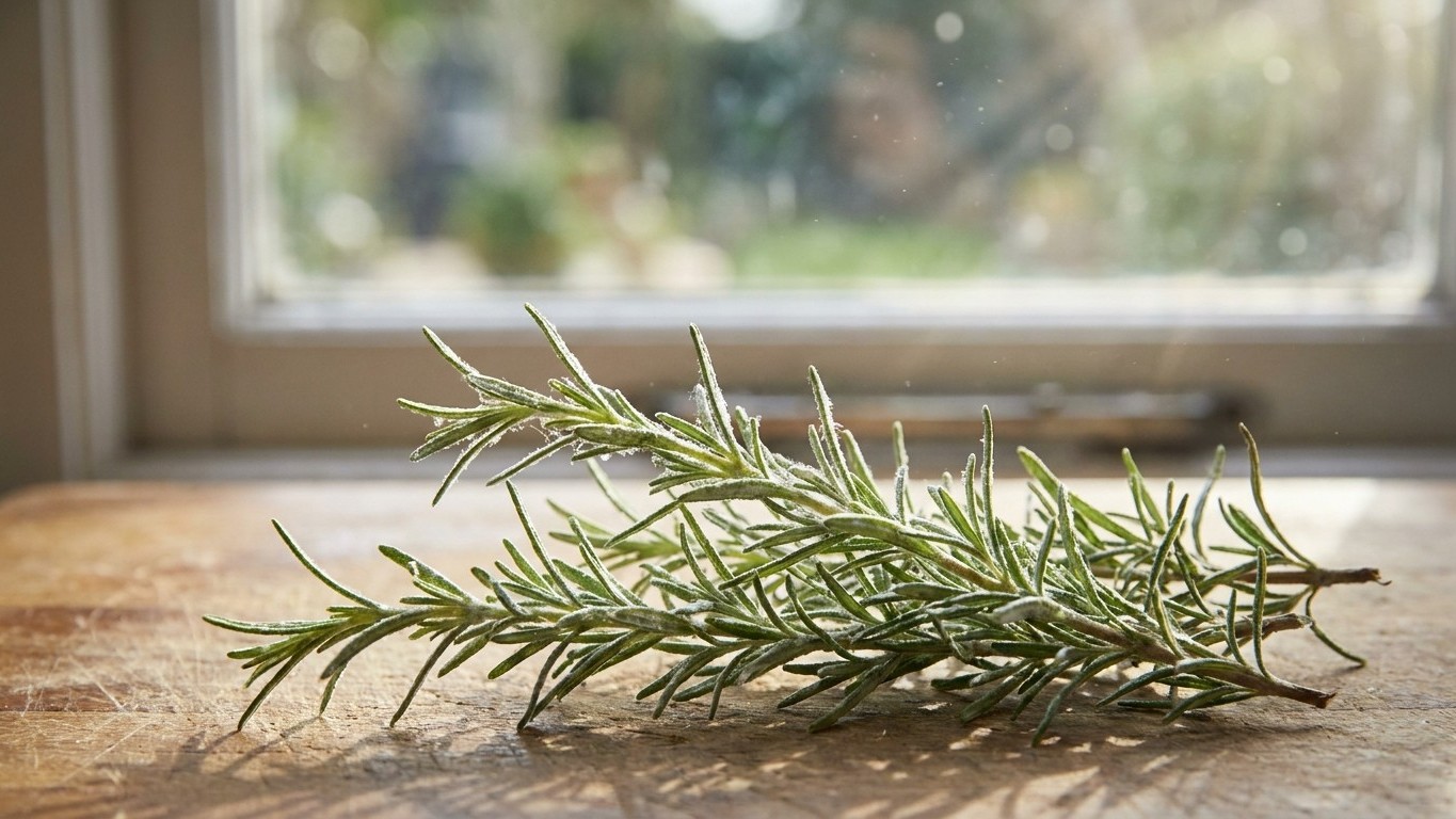 I kept my rosemary pot on the kitchen windowsill just for fresh sprigs: within weeks, a white film appeared and I understo...
