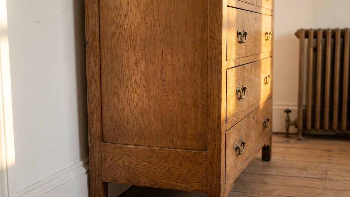 I put a second-hand solid oak chest back into service just to save money: two years later, next to the radiator, I underst...