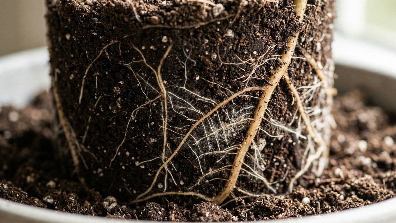 I stirred a spoonful of fungal powder into the root ball just to revive an exhausted potting mix: three weeks later, the r...