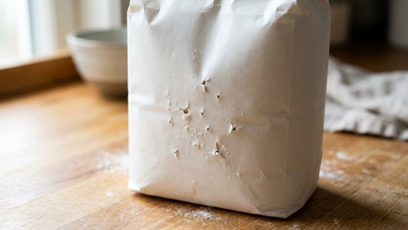 I stored my flour in its original packet like everyone else: the day I found tiny holes chewed through the plastic, I unde...