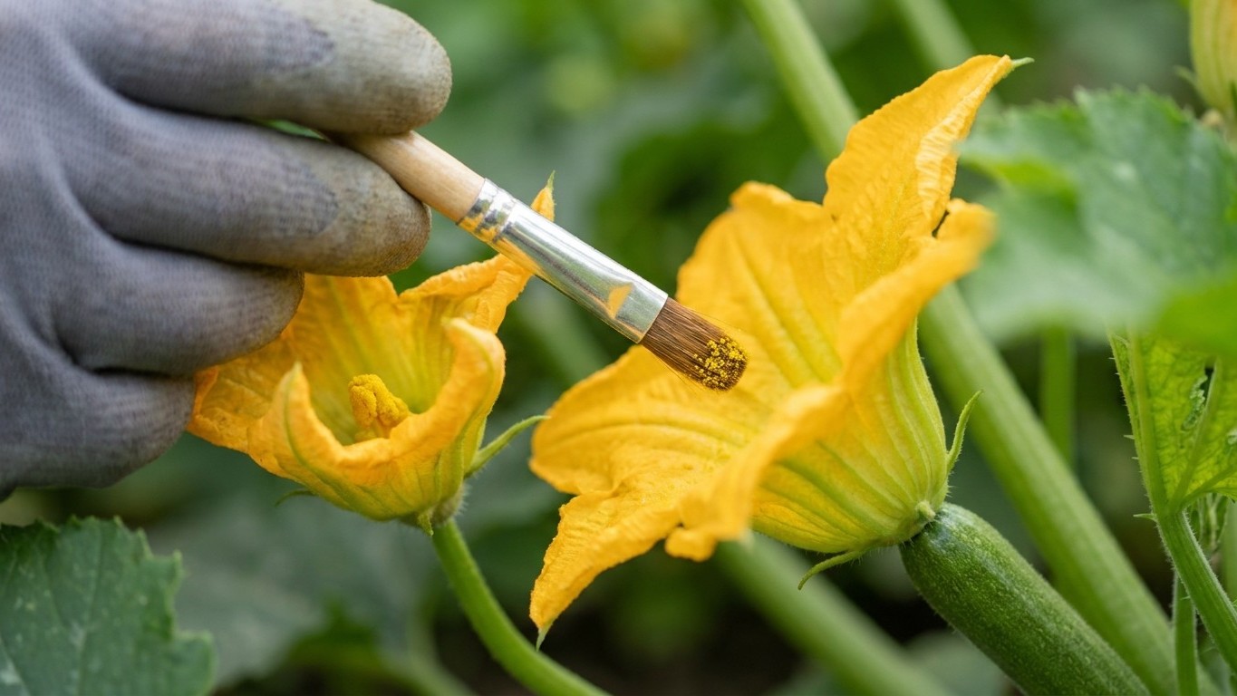 I watched my zucchini flowers drop for weeks and blamed the heat: the morning I picked a male flower before 10 a.m., I und...