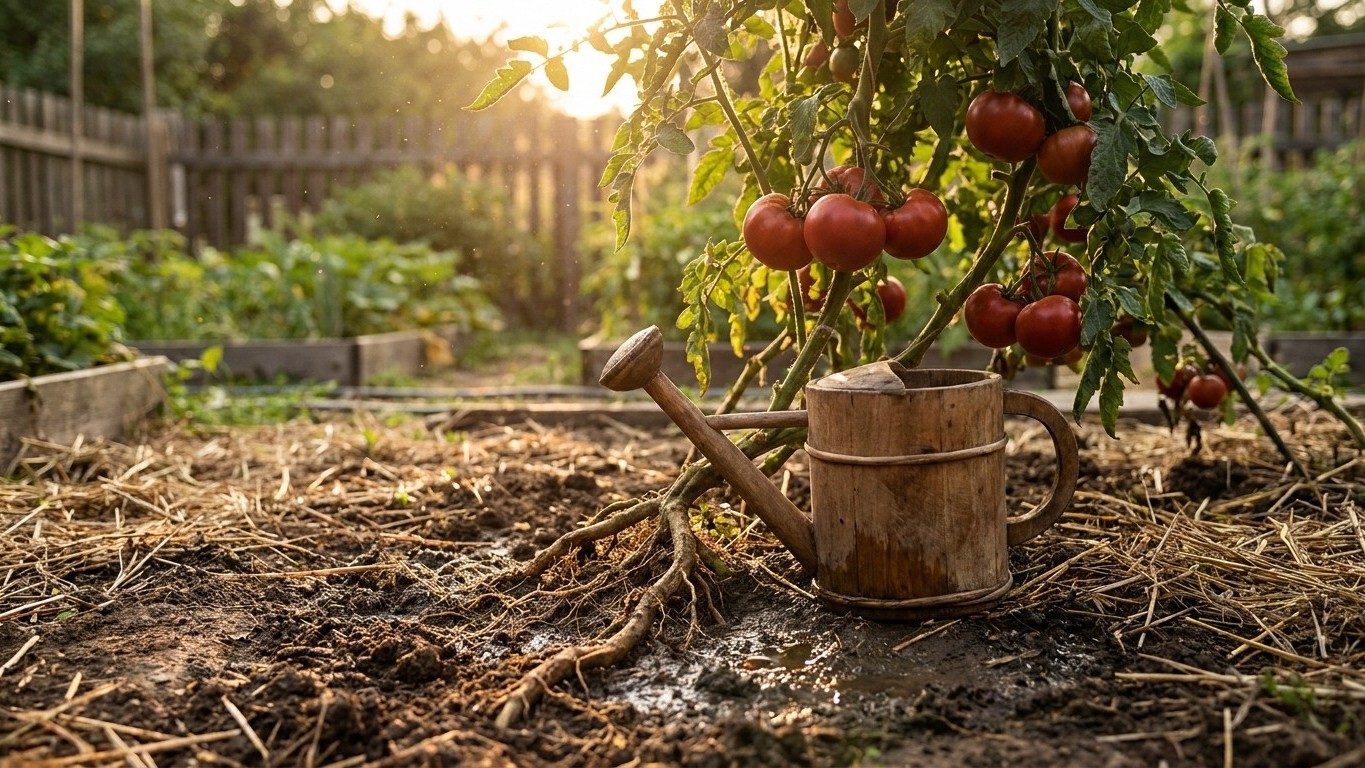 My grandfather only watered his vegetable garden twice a week even in scorching heat: I laughed at him for years before un...