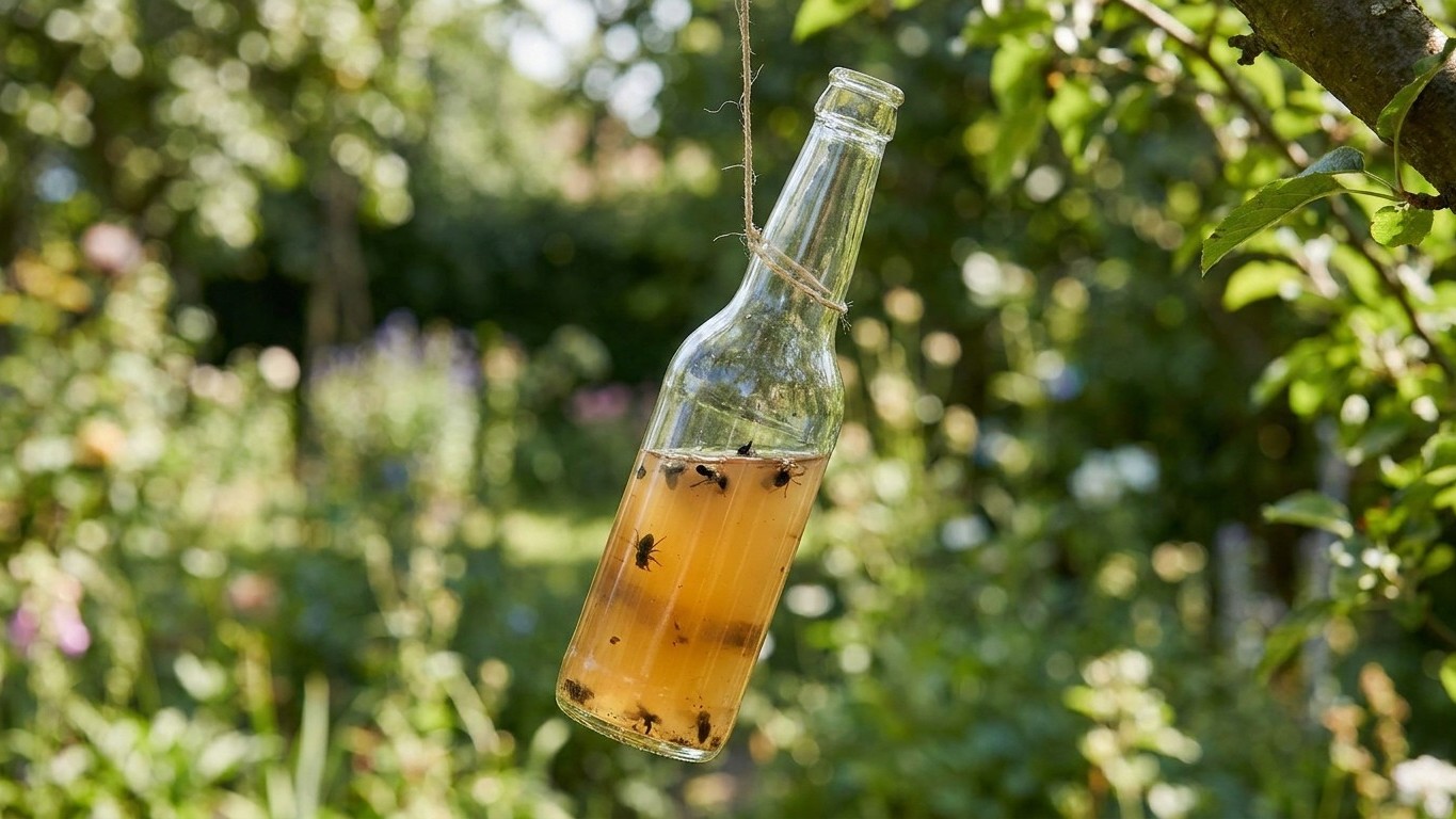 I hung a beer trap above my table in August just to keep the wasps off the plates: when I emptied the bottle a week later,...