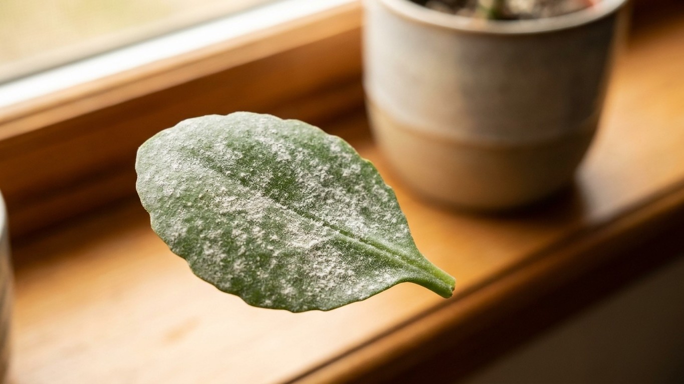 I wiped the white powder off my kalanchoe leaves every week just to keep them clean: three weeks later, every plant in the...