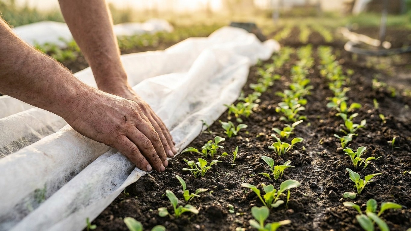 Market gardeners can't stop repeating it: this light sheet laid the day you sow decides whether your rocket comes up riddl...