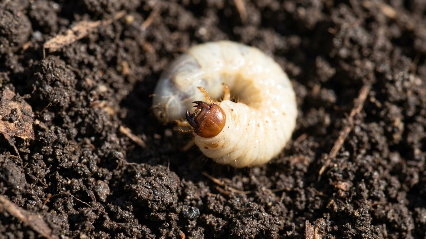 We all insist on crushing the big white grubs we find in the compost in August, when this one detail on their head tells y...
