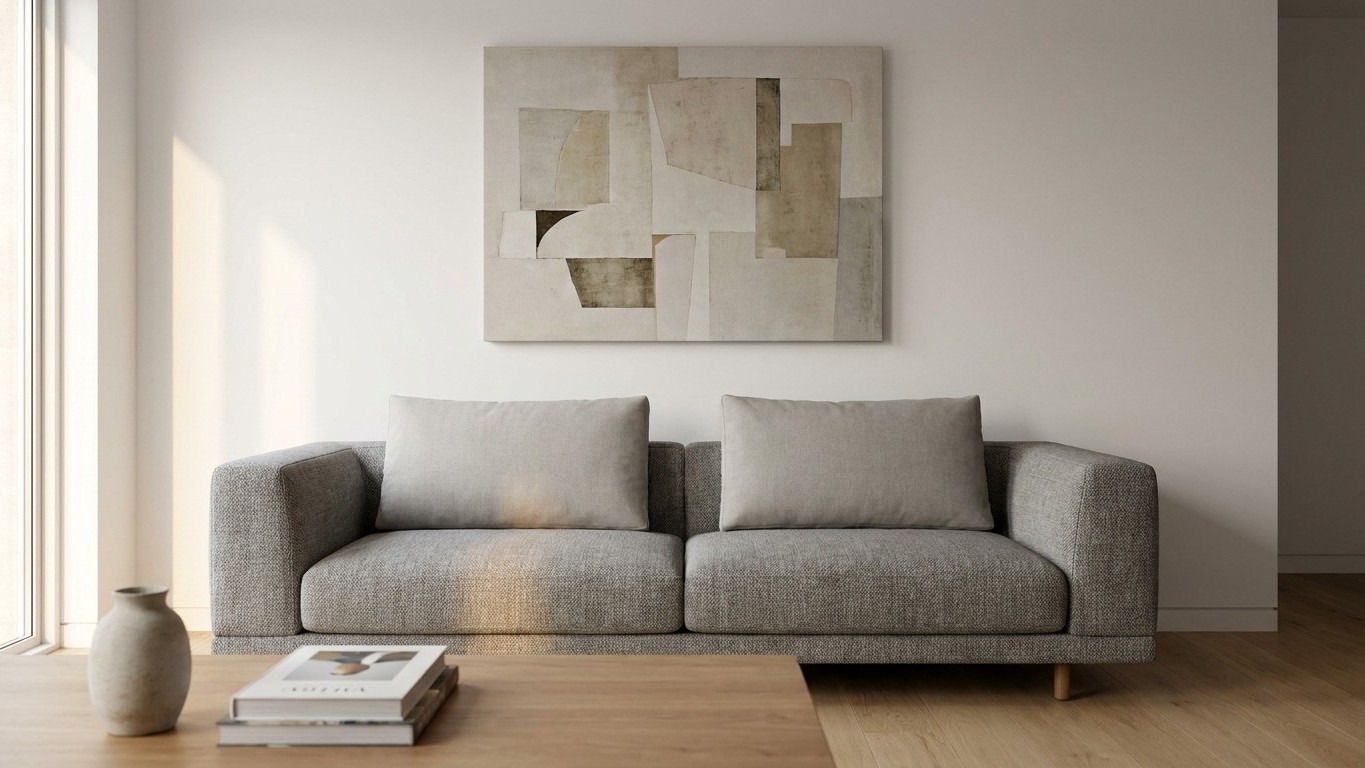 We all keep hanging our pictures a little too high above the sofa, when a strip of bare wall that size is all it takes to ...