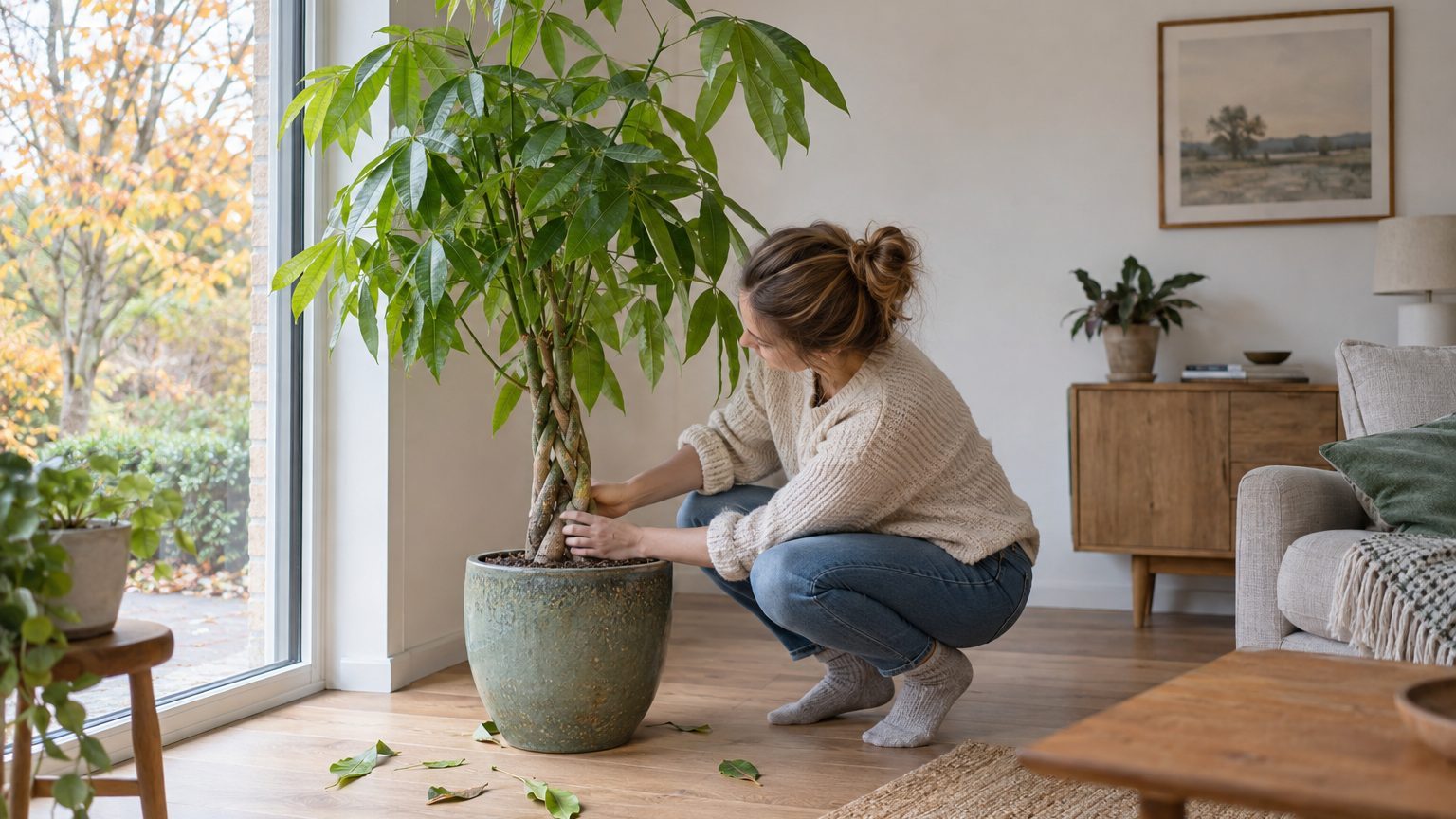 Money Tree Leaves Dropping: How to Tell Overwatering, Low Light and Cold Draughts Apart (and Save the Trunk)
