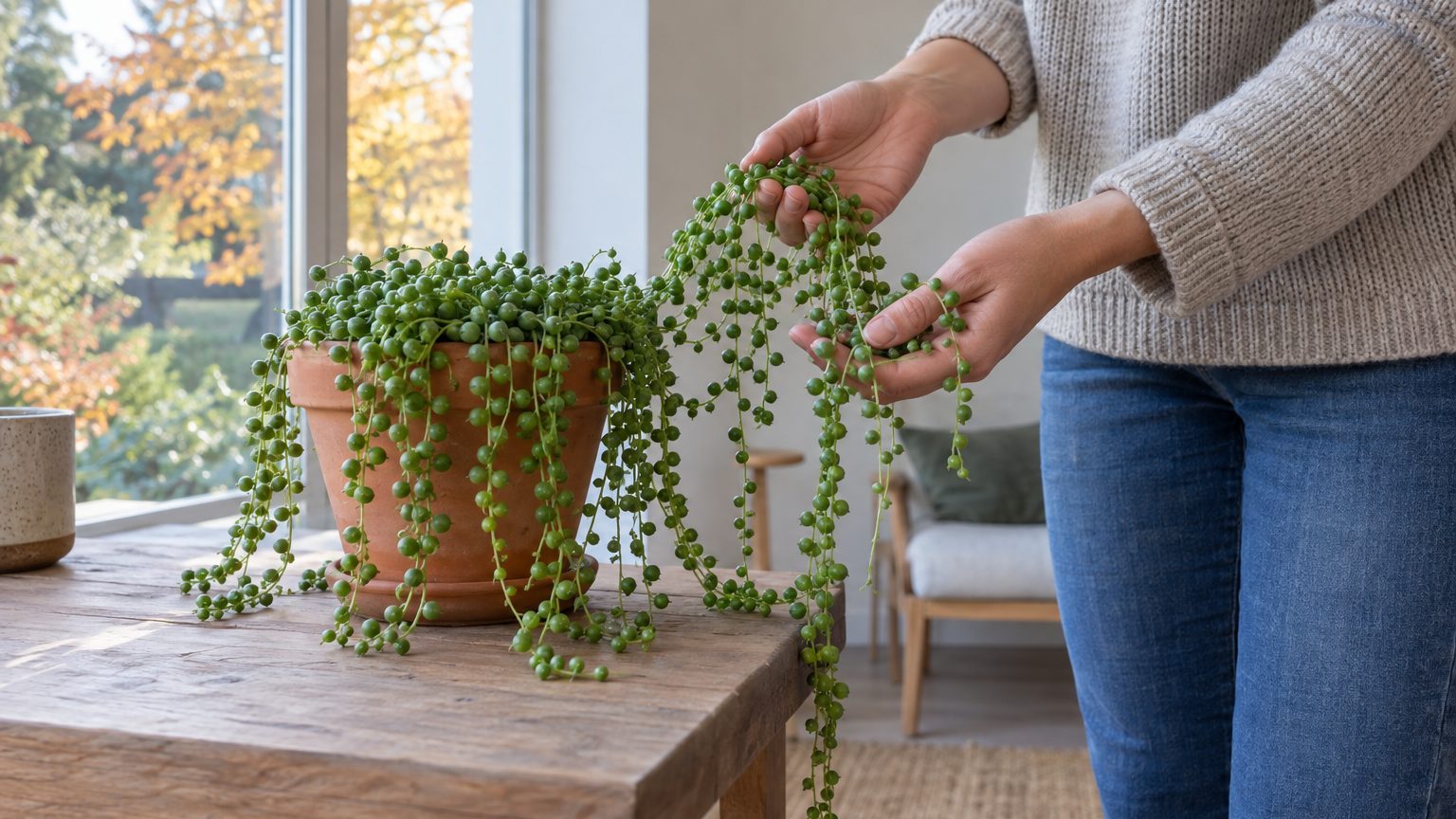 String of Pearls Shriveling: Thirst or Rotten Roots, and the Stem Check That Tells You Which
