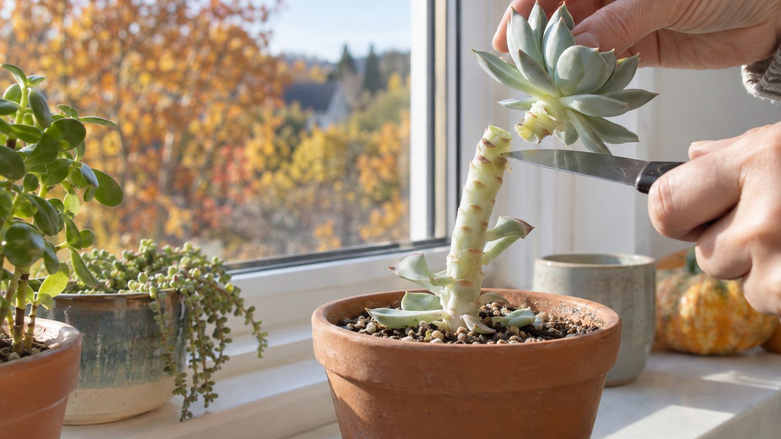 Succulents stretching indoors: why it can't be reversed and how to fix leggy plants