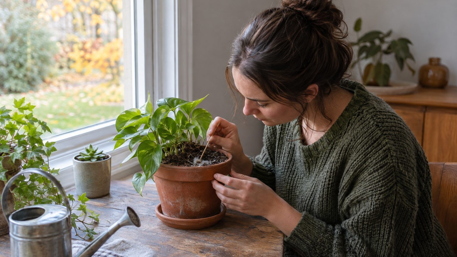 White mold on houseplant soil: harmless fungus, mineral salts or pests, and how to get rid of it